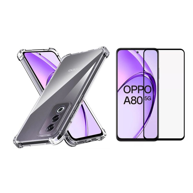 GENERICO - Funda Airbag Antichoque + Vidrio Templado Para OPPO A80