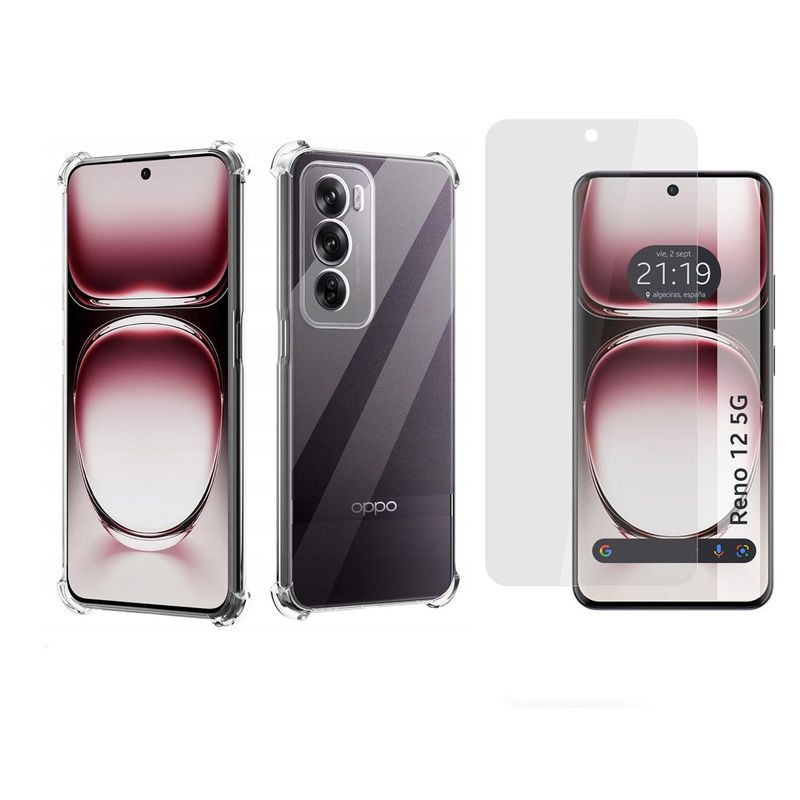 GENERICO - Funda Airbag Antichoque + Hidrogel Para OPPO RENO 12 5G
