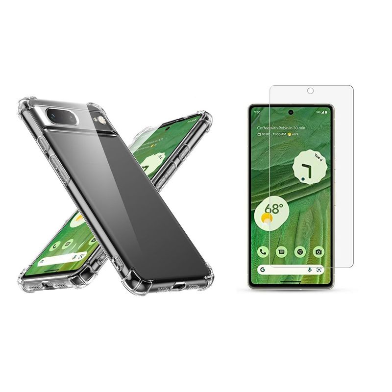 GENERICO - Funda Airbag Antichoque + Vidrio Templado Para Google Pixel 7