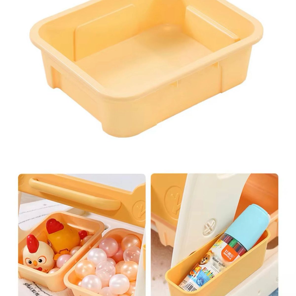 GENERICO - Tablero Acrílico Multifuncional Estante De Libros Naranja