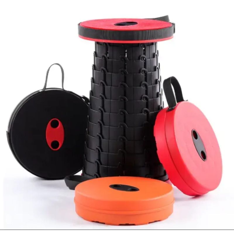 GENERICO - Silla Butaco Plegable Tamaño Ajustable NEGRA
