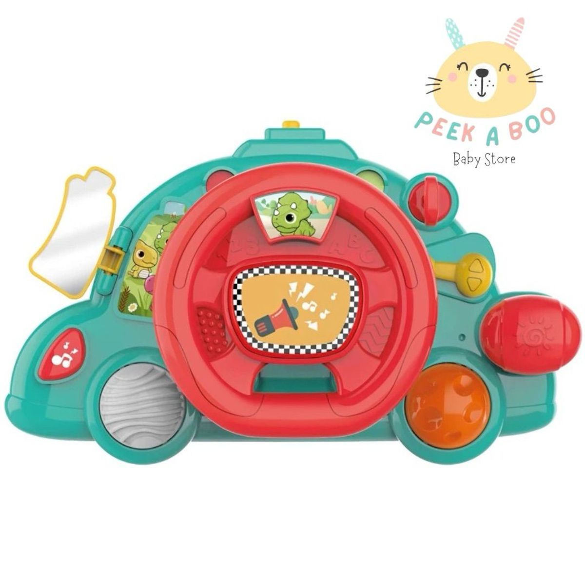 GENERICO - Juguete Timón Didáctico Musica y Luces Para Bebes Nuevo