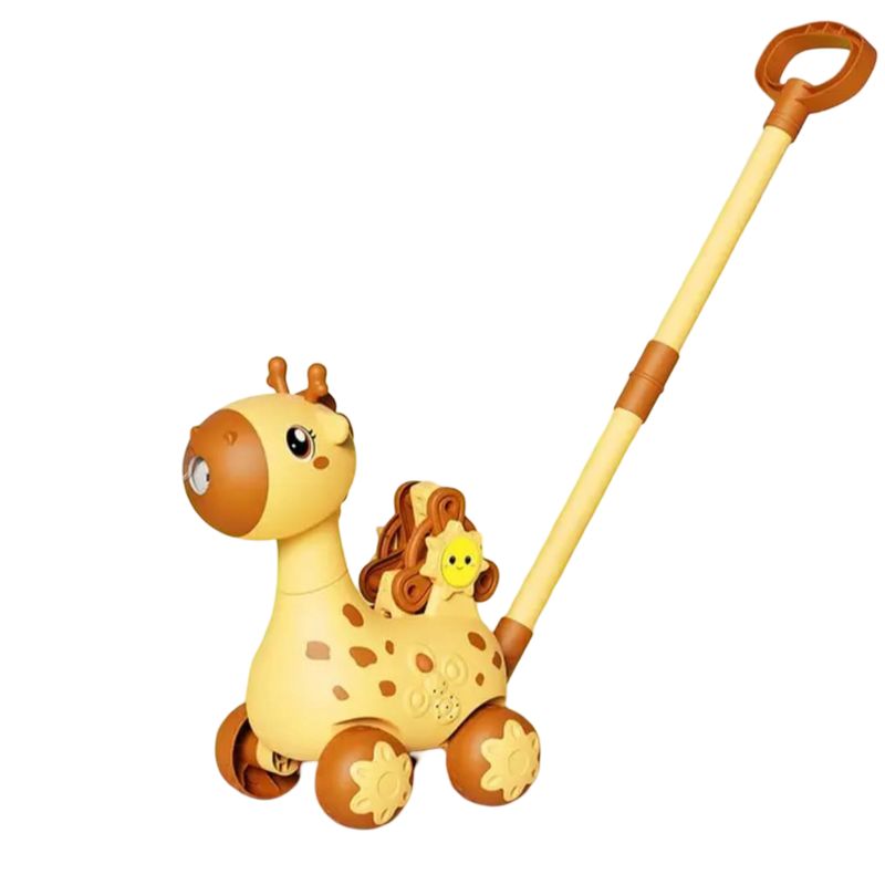 GENERICO - Lanzador De Burbujas Jirafa Con Luces Y Sonido AMARILLA