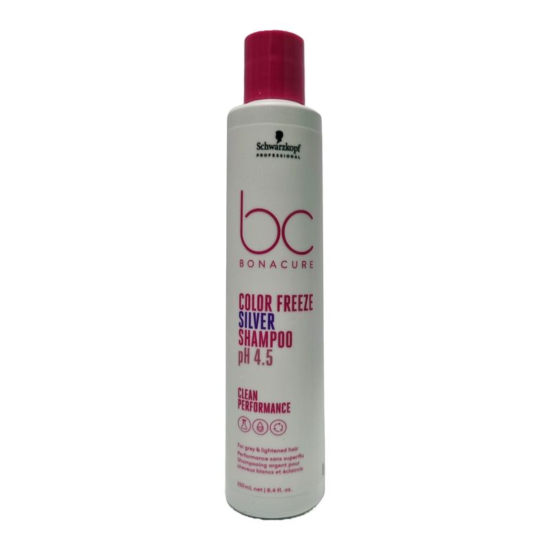 SCHWARZKOPF - BC Color Freeze Champú Silver Neutralización del Amarillo 250ml
