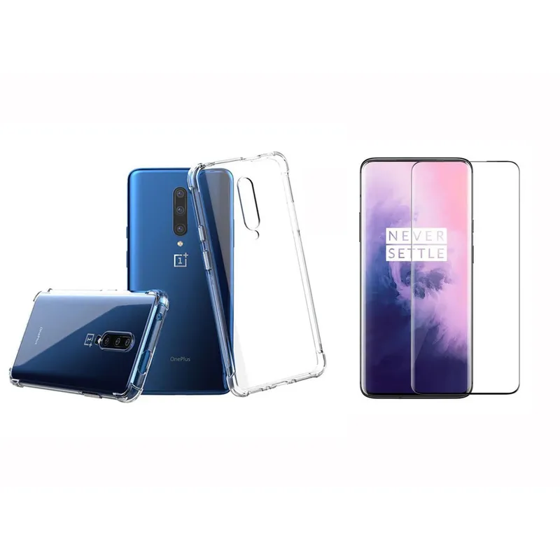 GENERICO - Funda Airbag Antichoque + Vidrio Templado Para ONEPLUS  7T PRO