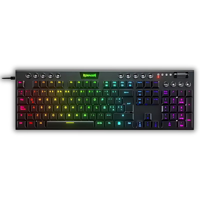 REDRAGON - TECLADO REDRAGON K619 - RGB HORUS NEGRO