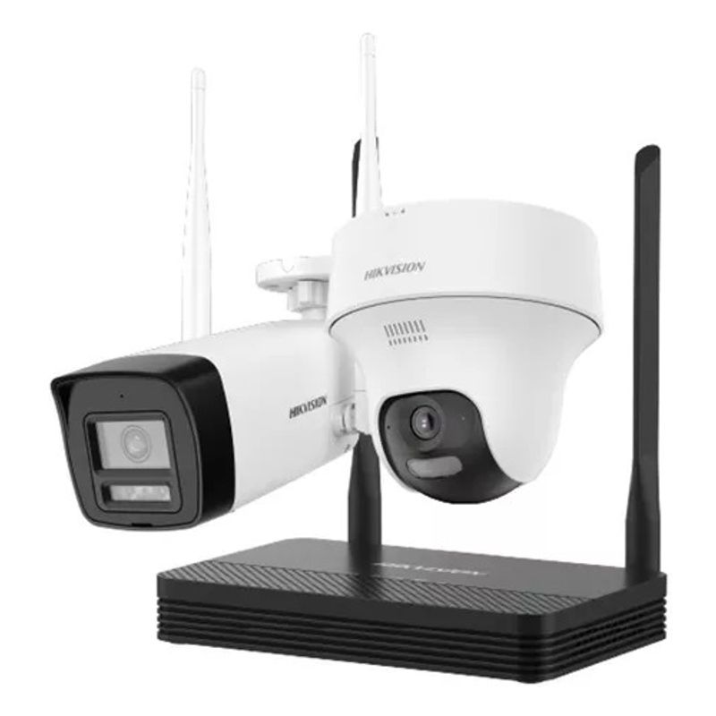 HIKVISION - NKS424W02H - Nks424w02h, Kit Easylink De 2 Cámaras Wi-fi De 4mp + Nvs