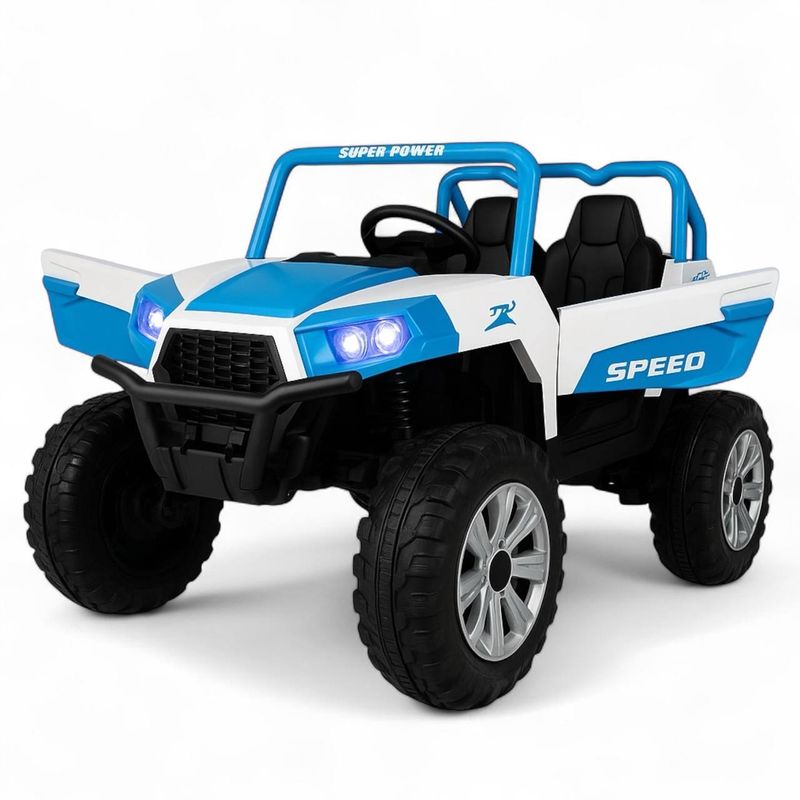 BRITOCHET - Carro Eléctrico Recargable Niño Montable 1 a 5 Años REF CAM380 AZUL