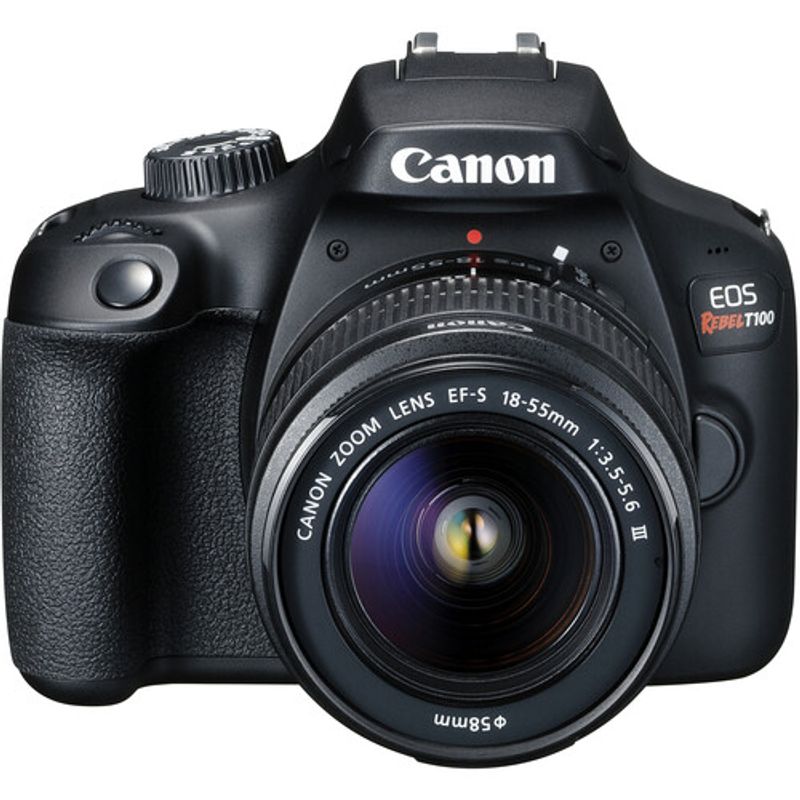 CANON - Cámara Canon EOS T100 con lente kit 18-55 mm