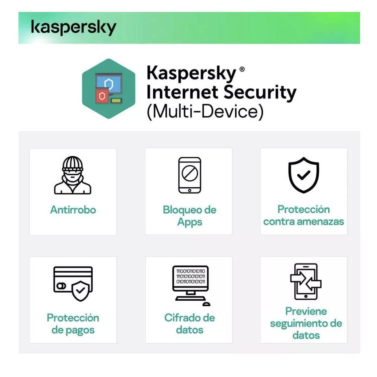 KASPERSKY - Licencia Internet Security Kaspersky 1 Año