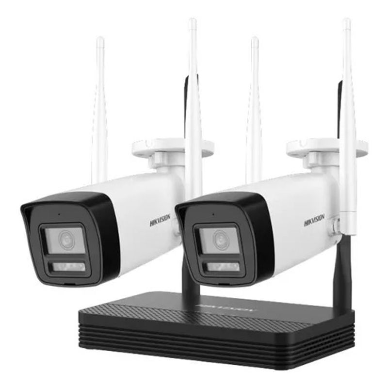 HIKVISION - NKS424W0H - Kit Easylink De 2 Cámaras Bullet Wi-fi De 4mp+nvs