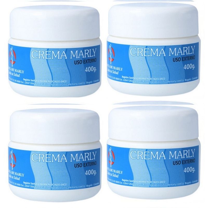 GENERICO - Crema Marly Antiescaras Antipañalitis 400g x 4 potes