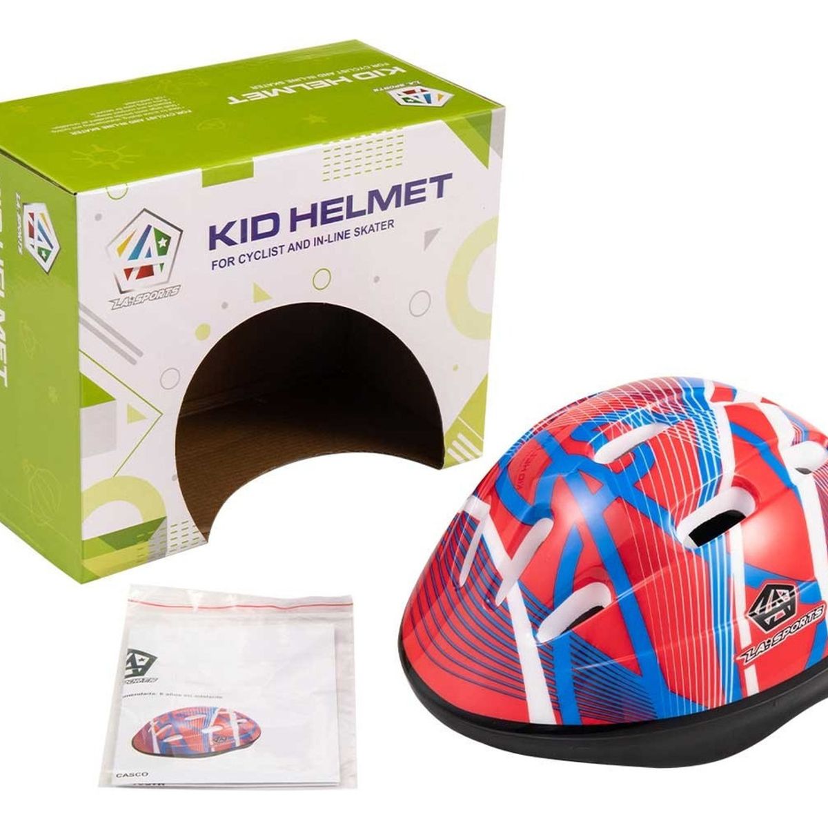 GENERICO - Casco Proteccion Para Niños Bicicleta O Patines  TALLA M