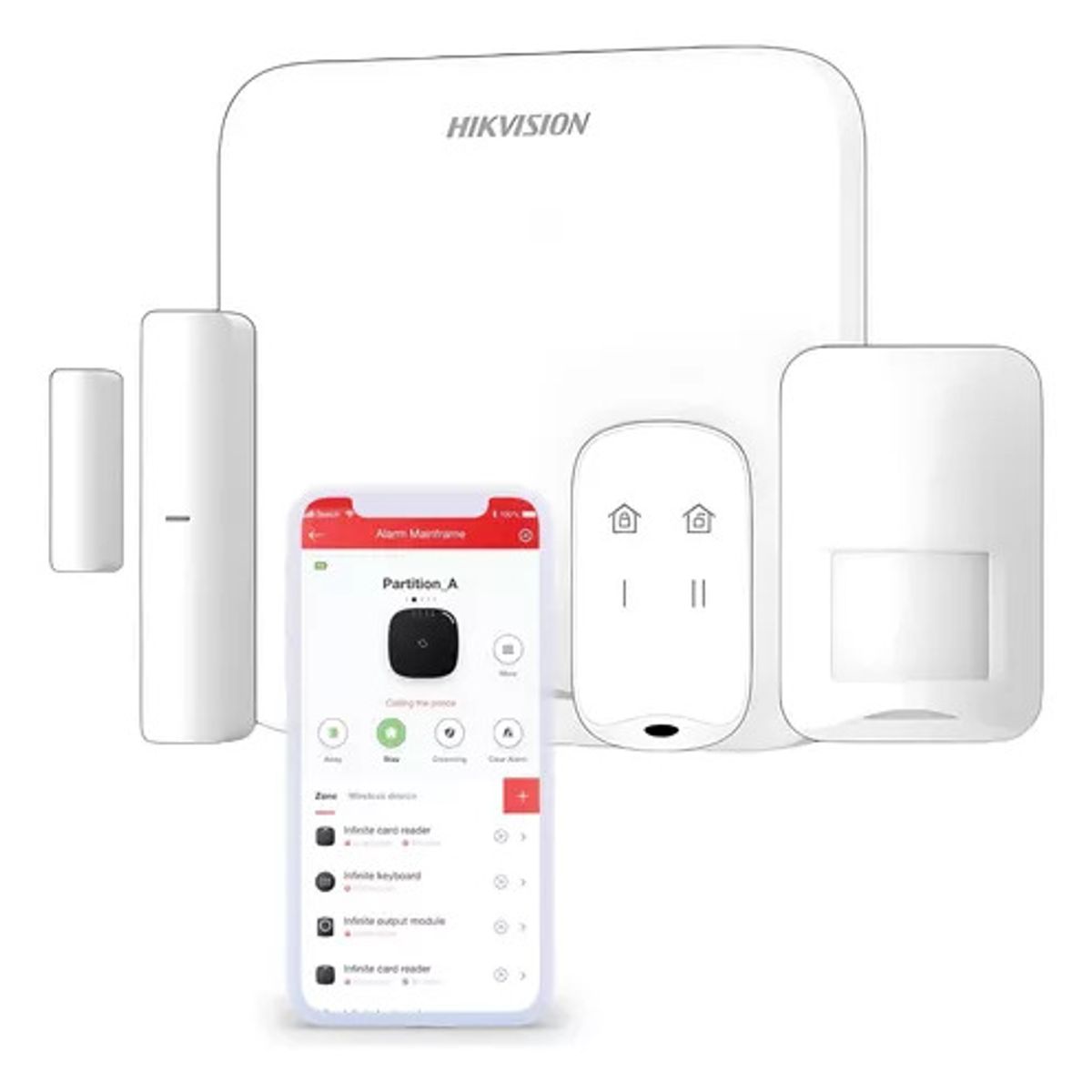 HIKVISION - DS-PA201P-KIT-16WB - Kit De Alarma Inalámbrico Ax Home Wi-fi