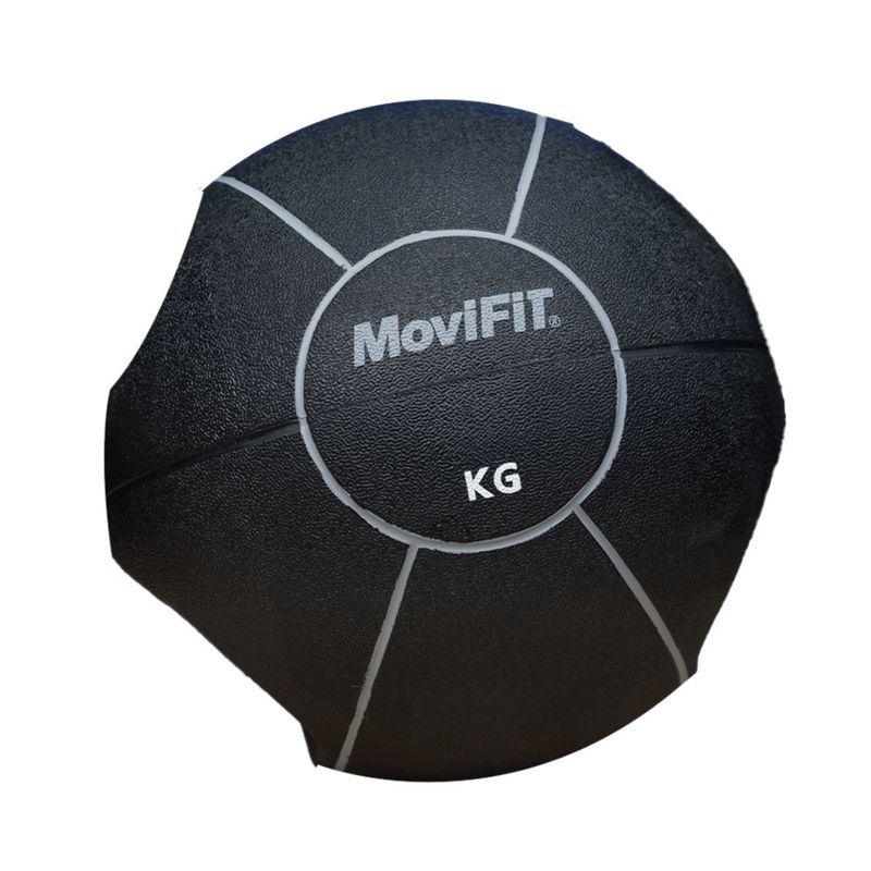MOVIFIT - Balón medicinal con agarre de caucho 3 kg funcional