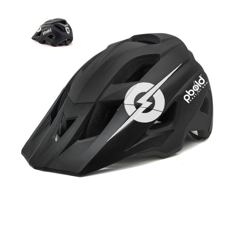 PBOLD - Casco para Bicicleta MTB Ciclismo Ruta Pbold Negro M