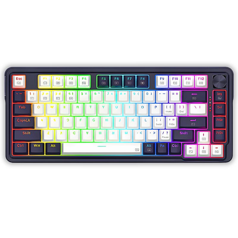 REDRAGON - TECLADO REDRAGON UCAL PRO K673WB-RGB-PRO-SP BLANCONEGRO