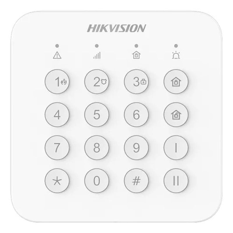 HIKVISION - DS-PK201B-WB - Teclado Inalámbrico Para Alarma Ax Home