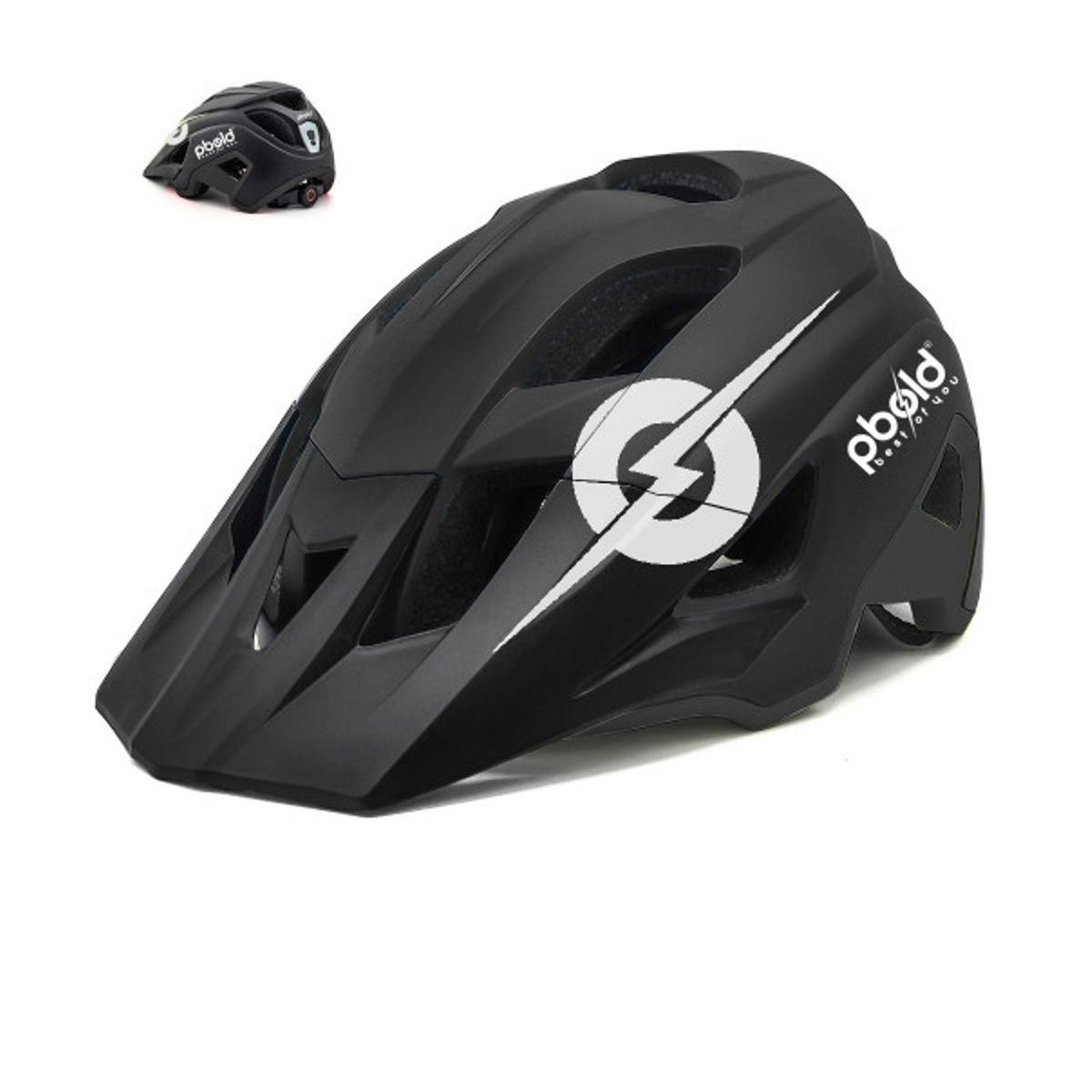 PBOLD - Casco para Bicicleta MTB Ciclismo Ruta Pbold Negro L