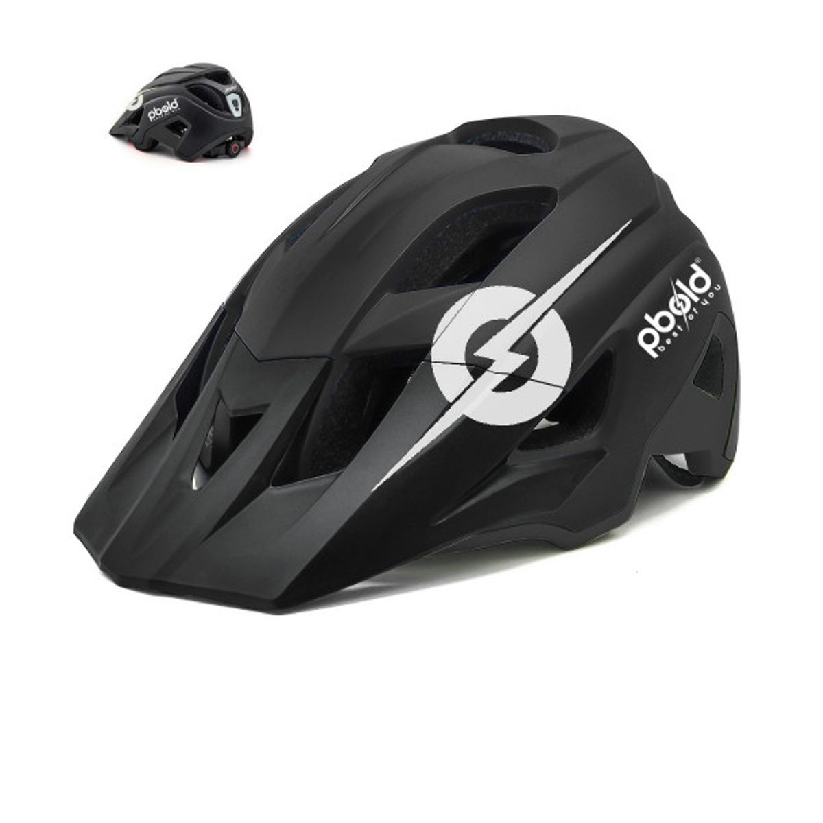 PBOLD - Casco para Bicicleta MTB Ciclismo Ruta Pbold Negro L