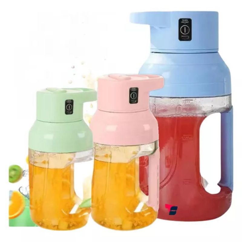 GENERICO - Botella Mini Licuadora Recargable 1500ml Portatil.