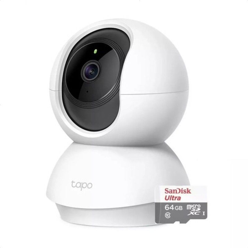 TP LINK - TP-LINK CÁMARA DE SEGURIDAD TAPO C200 V1 + MICROSD 64GB 2MP