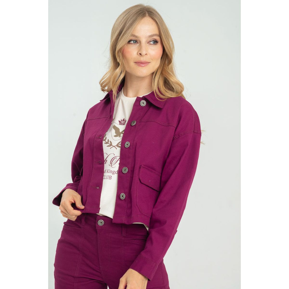 RAGGED - Chaqueta macondo Rojo vino Ragged