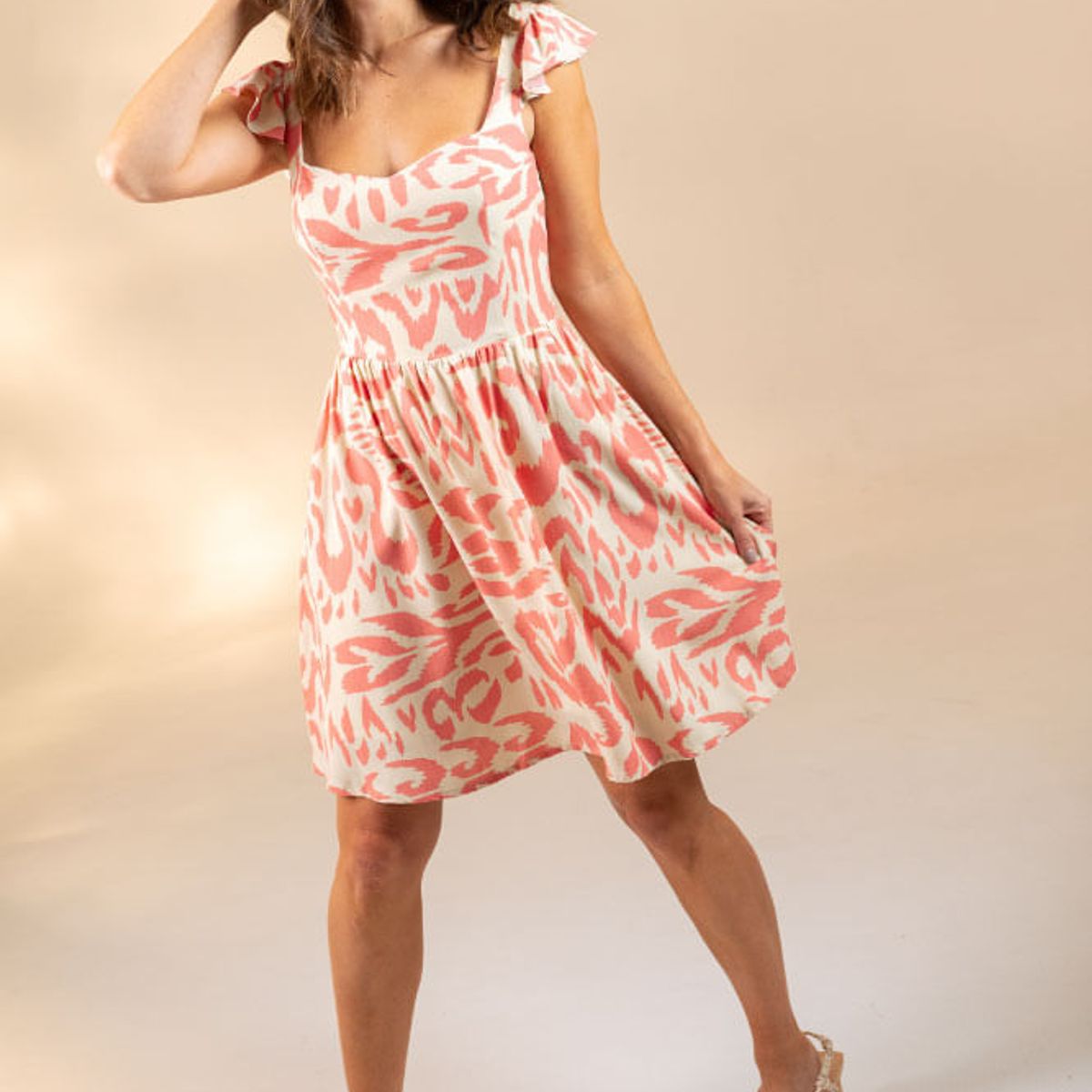 RAGGED - Vestido corto kaphelet Naranja medio Ragged