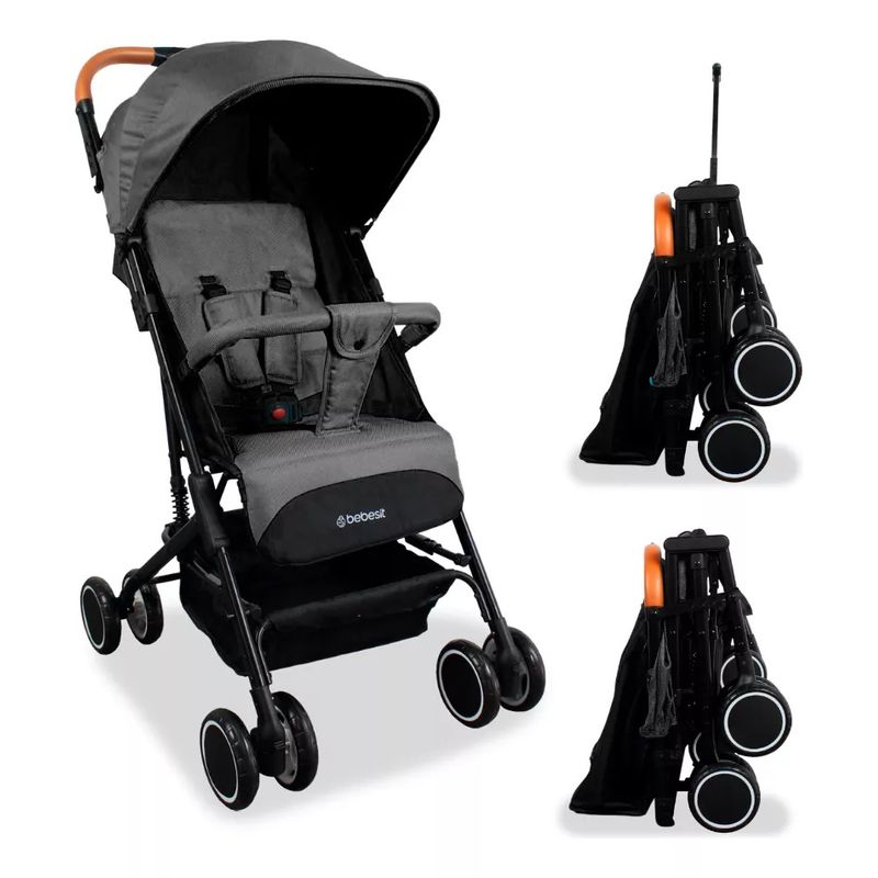BEBESIT - Coche Maleta Para Bebé Bit Bebesit Negro