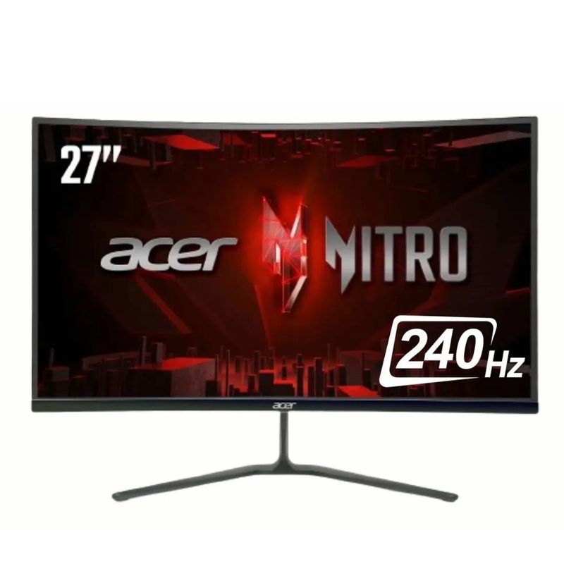 ACER - Monitor Gamer Acer Curvo ED270 27” FHD 240Hz 1ms VA FreeSync HDR10
