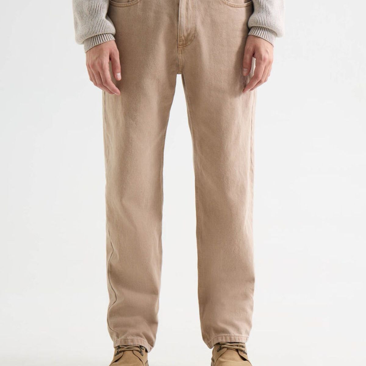 SEVEN SEVEN - Jeans Loose Tono Caqui  Para Hombre Beige Seven Seven