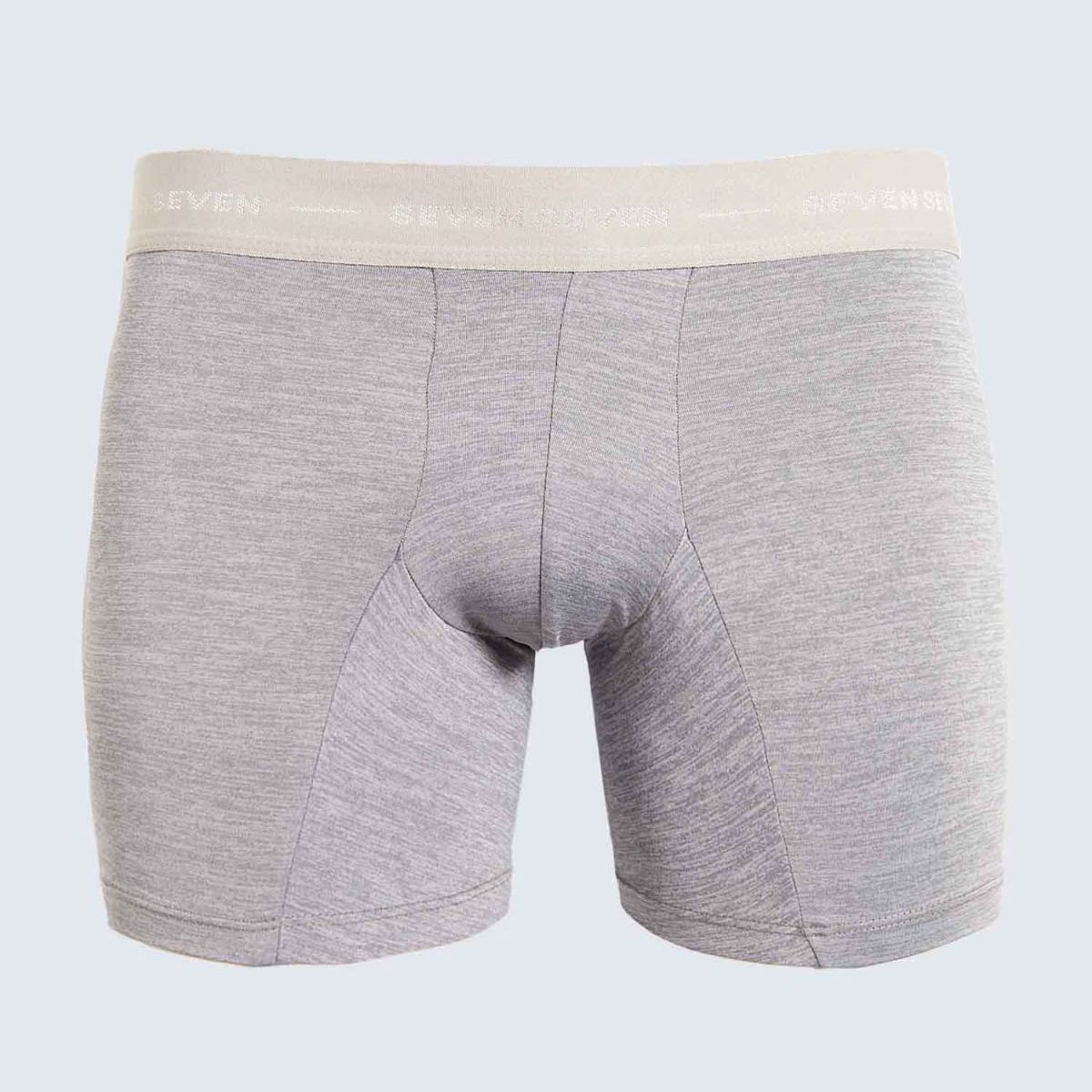 SEVEN SEVEN - Pack X 3 Bóxer Jaspeados En Microfibra X3 Para Hombre Gris Seven Seven