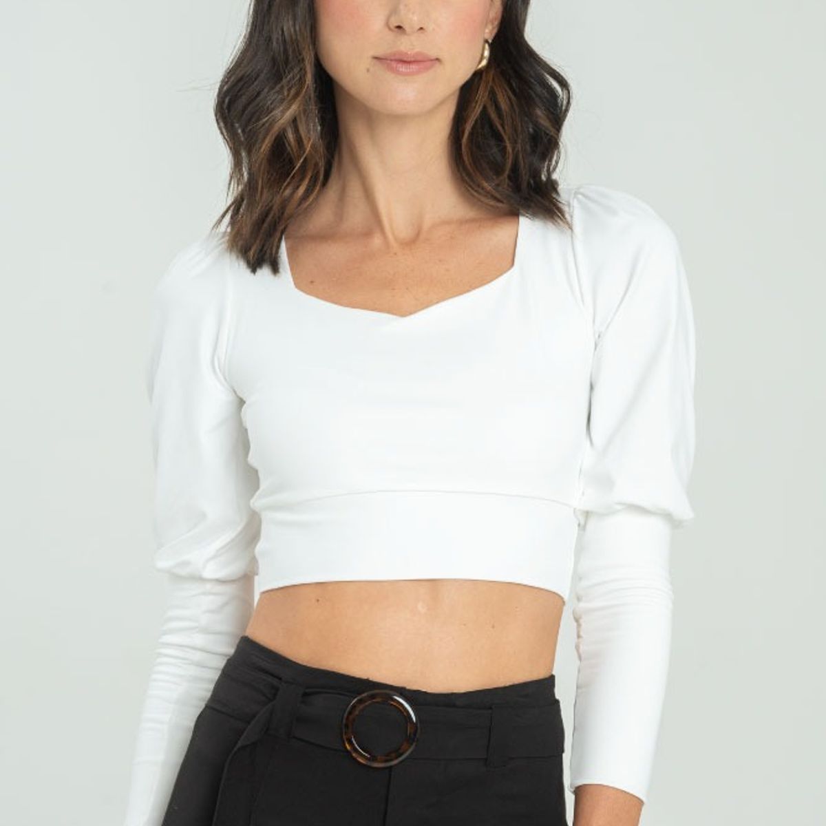 RAGGED - Crop top atwood Blanco crudo Ragged