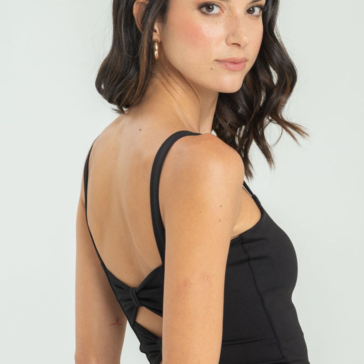 RAGGED - Crop top crosbhie Negro Ragged