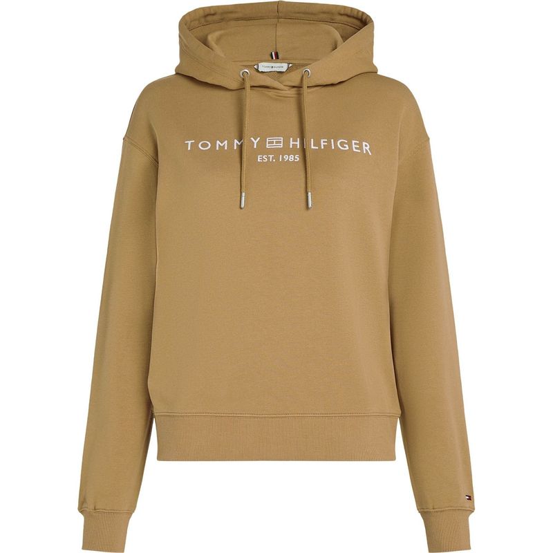 TOMMY HILFIGER - Buzo beige con capota de corte regular Tommy Hilfiger