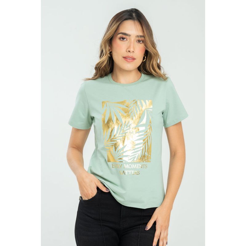 RAGGED - Camiseta gold Verde marino Ragged