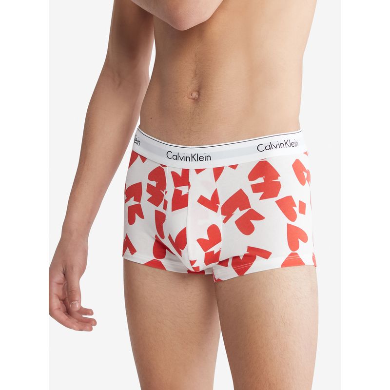 CALVIN KLEIN - Boxer rojo trunk con estampado de corazones Calvin Klein