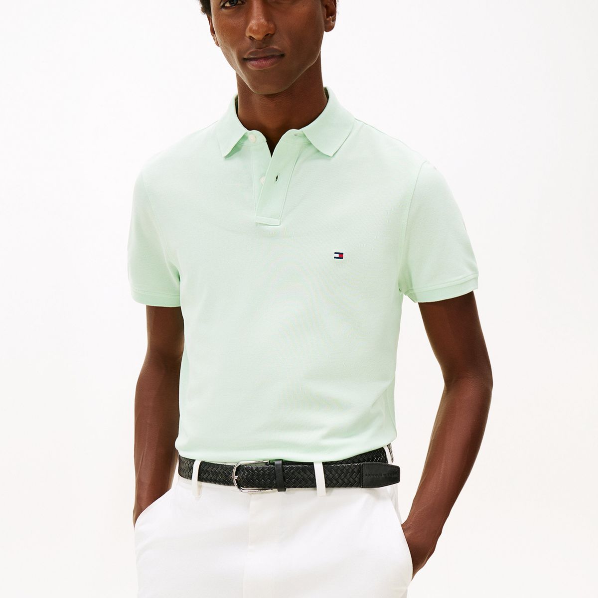 TOMMY HILFIGER - Polo verde claro 1985 de corte regular Tommy Hilfiger