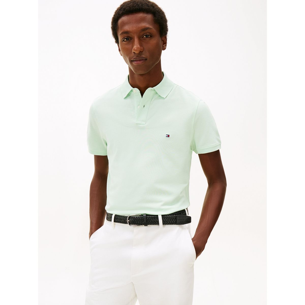 TOMMY HILFIGER - Polo verde claro 1985 de corte regular Tommy Hilfiger