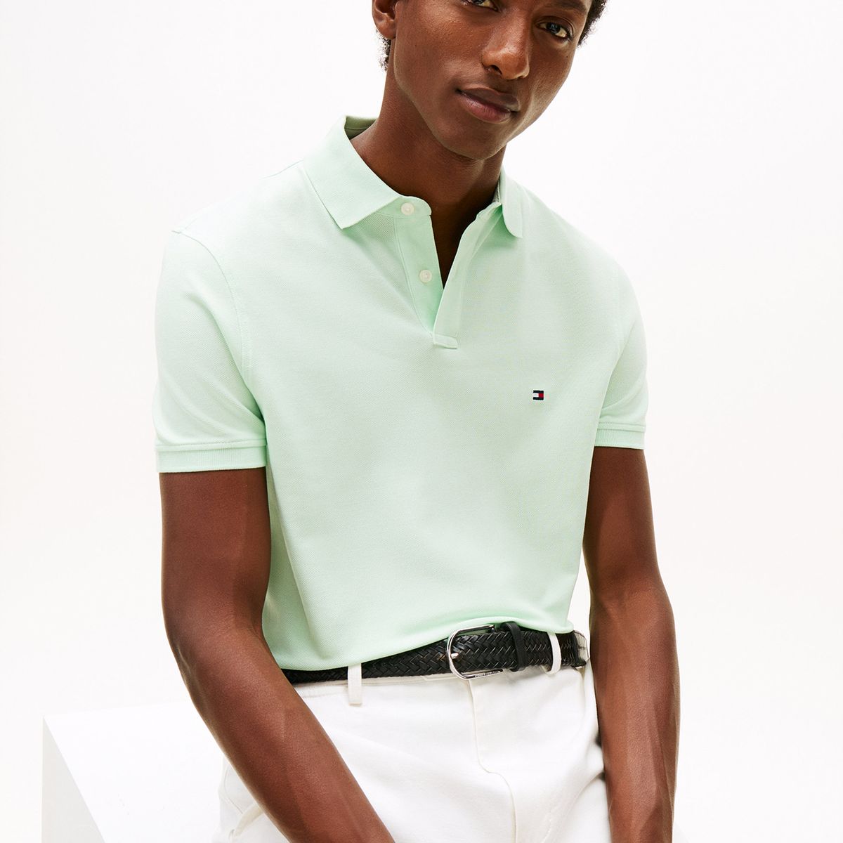 TOMMY HILFIGER - Polo verde claro 1985 de corte regular Tommy Hilfiger