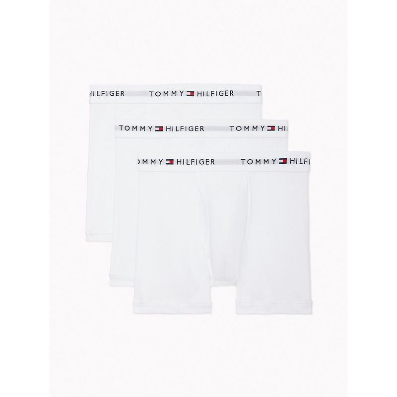 TOMMY HILFIGER - Pack blanco de 3 calzoncillos trunk Tommy Hilfiger