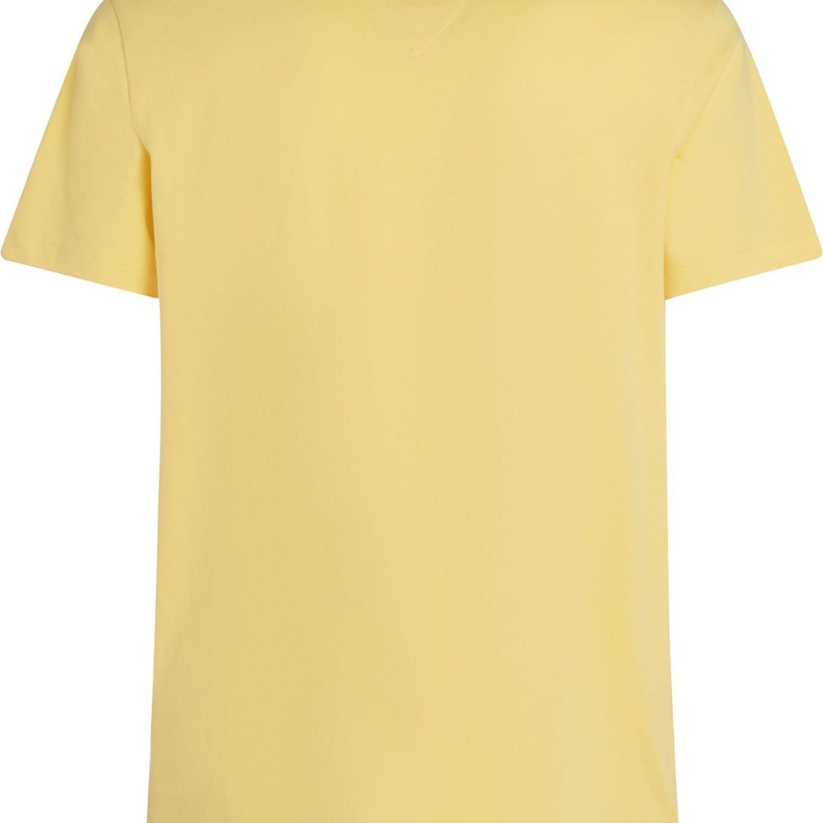 TOMMY HILFIGER - Camiseta amarilla de cuello redondo con bolsillo Tommy Hilfiger