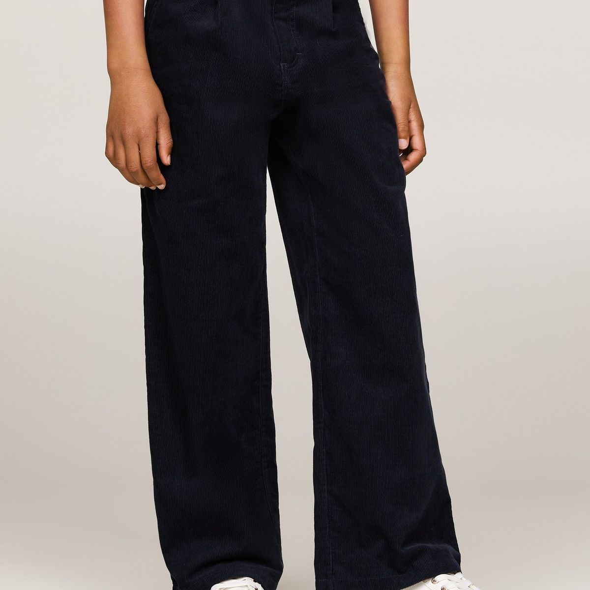 TOMMY HILFIGER - Pantalón azul chino de pana con pierna ancha Tommy Hilfiger