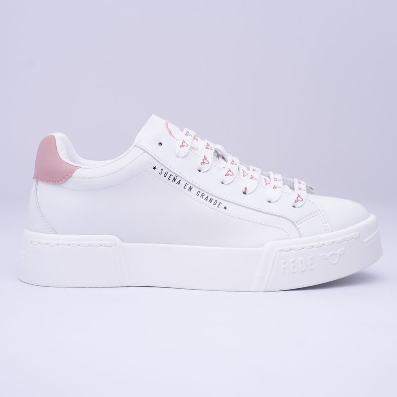 GENERAL - Tenis Moda Mujer Fede BRUSELAS - Blanco
