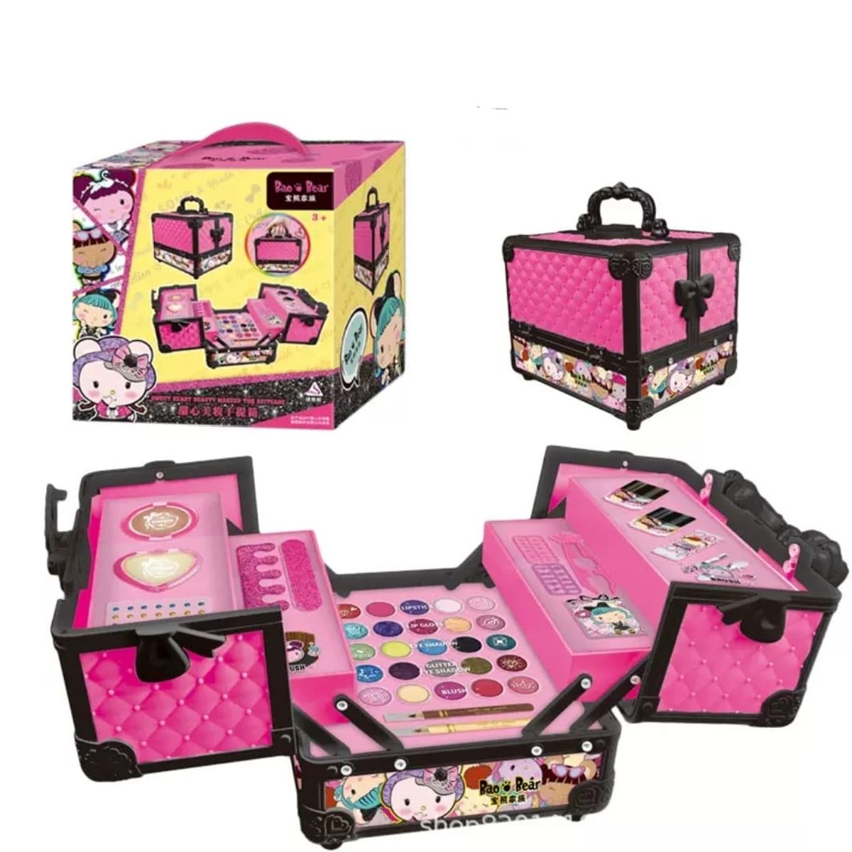 GENERICO - Neceser plegable Maquillaje y Manicure Real Niñas No Toxico