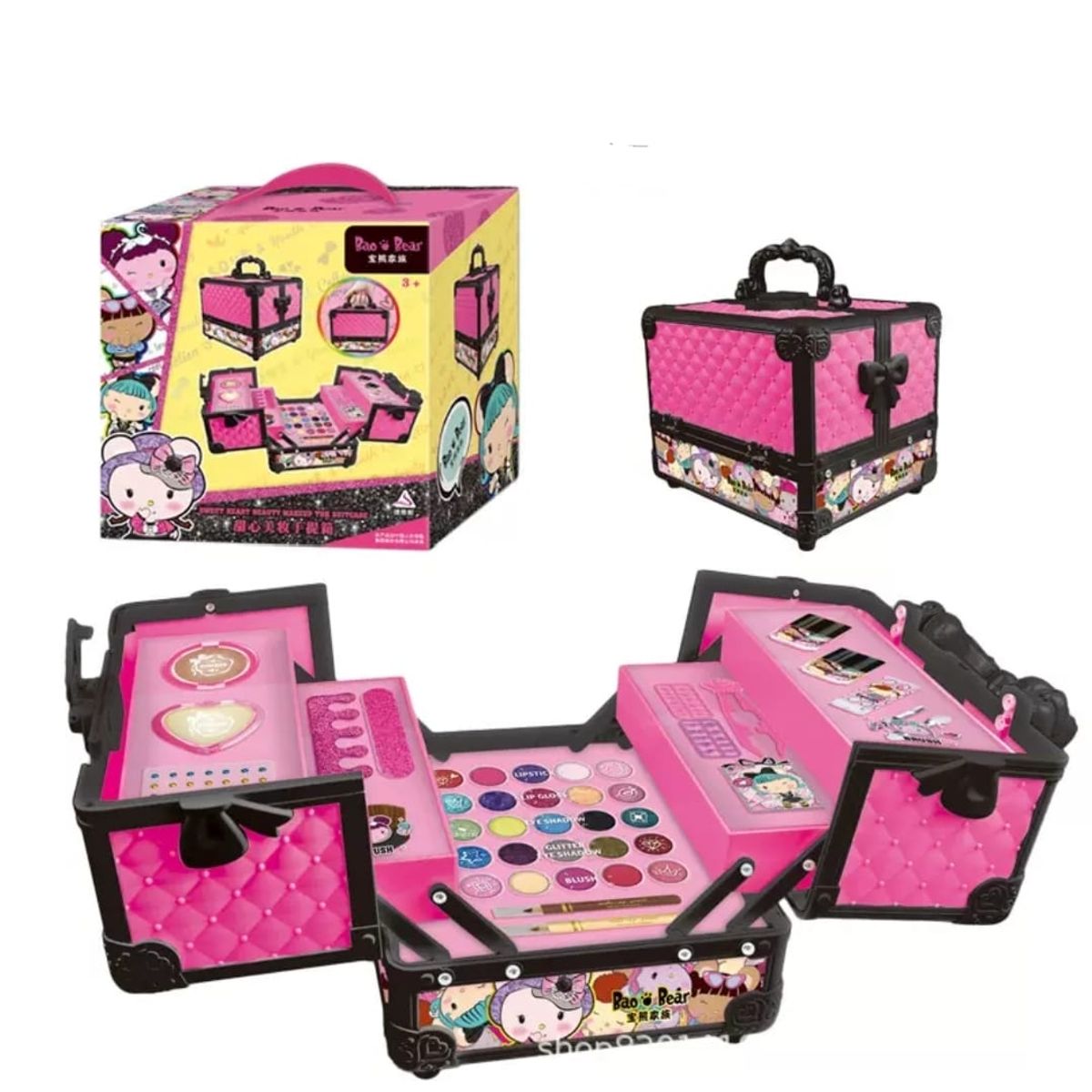 GENERICO - Neceser plegable Maquillaje y Manicure Real Niñas No Toxico