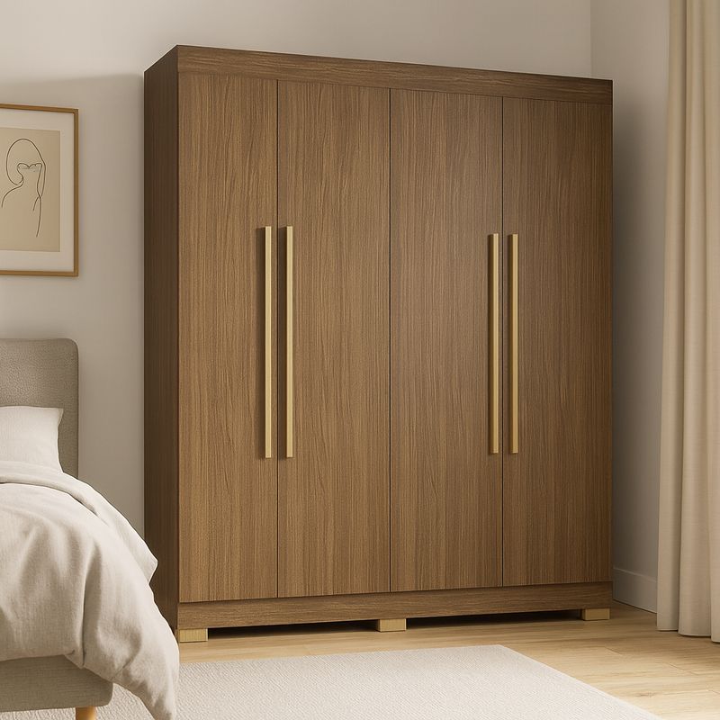 GENERICO - Armario Closet Moderno 4 Puertas 2 Cajones con Boxes y Repisas