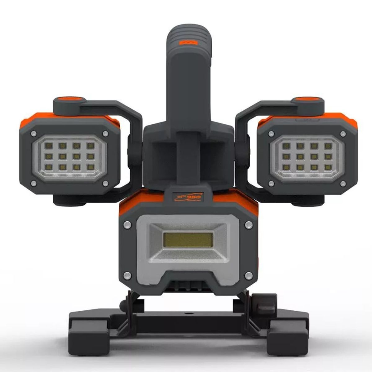 GENERICO - LAMPARA EPOWER 360 RECARGABLE 3 FOCOS LUZ LED LINTERNAS 2000 LUMENS