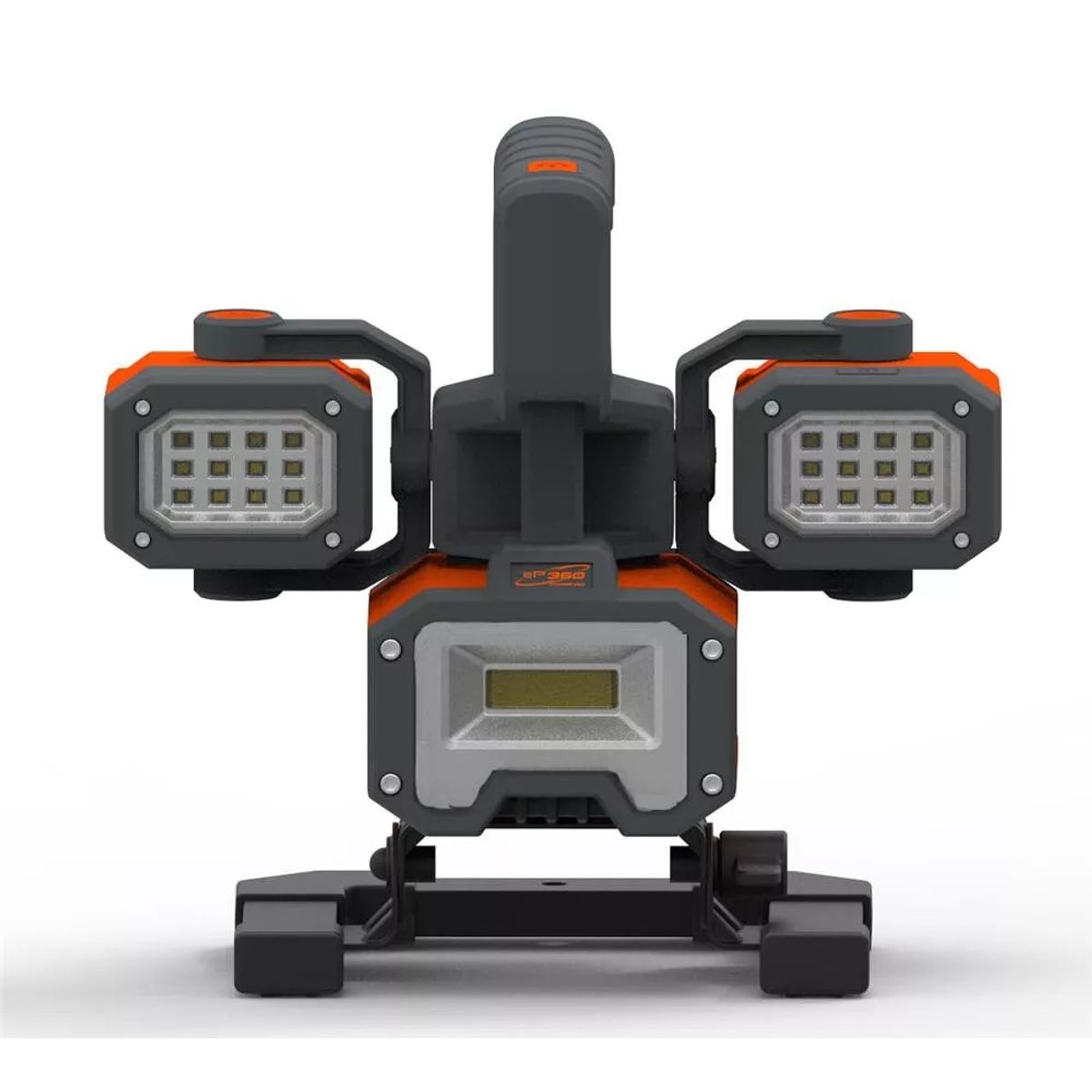 GENERICO - LAMPARA EPOWER 360 RECARGABLE 3 FOCOS LUZ LED LINTERNAS 2000 LUMENS