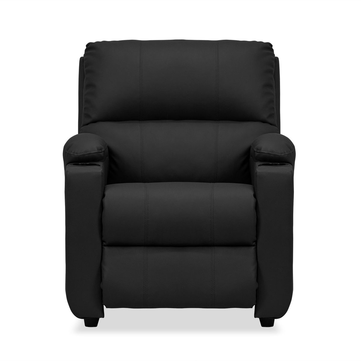 ELITE LIVING - SILLA RECLINABLE ALAN PUS ARMA NEGRO SINTETICO